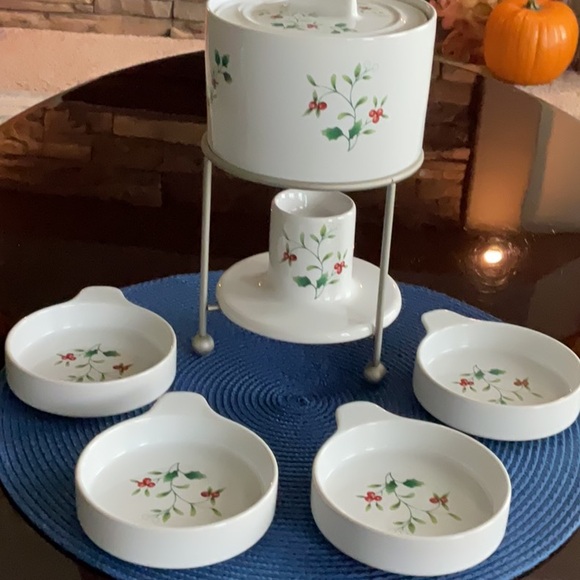 🌿Boxed Pfaltzgraff Deluxe Dessert Fondue Set🌿 - Picture 4 of 9